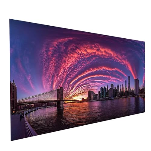 5D Diamond Painting Erwachsene Stadt Square Volldiamant Malen Nach Zahlen New York, Diamant Strasssteine DIY Set mit Diamond Painting Zubehör, Bastelset Erwachsene für Zimmer Deko 100x50cm Model-05412 5D Diamond Painting Erwachsene Stadt Square Volldiamant Malen Nach Zahlen New York, Diamant Strasssteine DIY Set mit Diamond Painting Zubehör, Bastelset Erwachsene für Zimmer Deko 100x50cm Model-05412 von XELIETOO