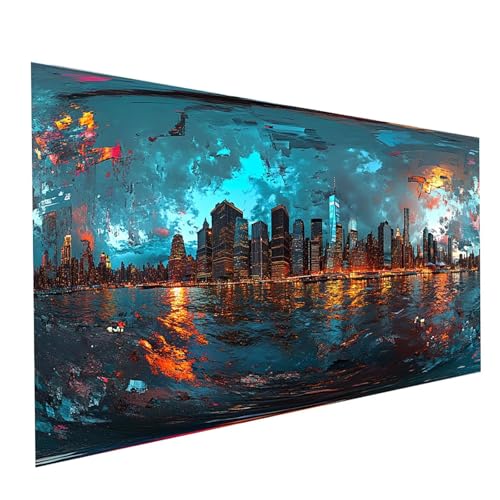5D Diamond Painting Erwachsene Stadt Square Volldiamant Malen Nach Zahlen New York, Diamant Strasssteine DIY Set mit Diamond Painting Zubehör, Bastelset Erwachsene für Zimmer Deko 60 x 30cm Model01122 5D Diamond Painting Erwachsene Stadt Square Volldiamant Malen Nach Zahlen New York, Diamant Strasssteine DIY Set mit Diamond Painting Zubehör, Bastelset Erwachsene für Zimmer Deko 60 x 30cm Model01122 von XELIETOO