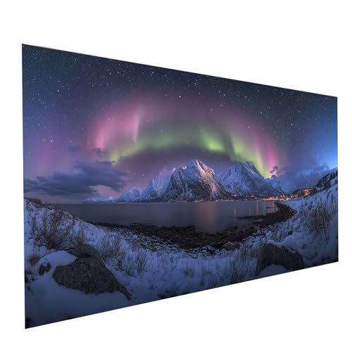 5D Diamond Painting Erwachsene Sternenhimmel Square Volldiamant Malen Nach Zahlen Aurora, Diamant Strasssteine DIY Set mit Diamond Painting Zubehör, Bastelset Erwachsene Room Decor 60x30cm Model-05602 von XELIETOO