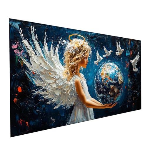 5D Diamond Painting Erwachsene Taube Runden Volldiamant Malen Nach Zahlen Frau, Diamant Strasssteine DIY Set mit Diamond Painting Zubehör, Bastelset Erwachsene für Zimmer Deko 140x70cm Model-01590 5D Diamond Painting Erwachsene Taube Runden Volldiamant Malen Nach Zahlen Frau, Diamant Strasssteine DIY Set mit Diamond Painting Zubehör, Bastelset Erwachsene für Zimmer Deko 140x70cm Model-01590 von XELIETOO