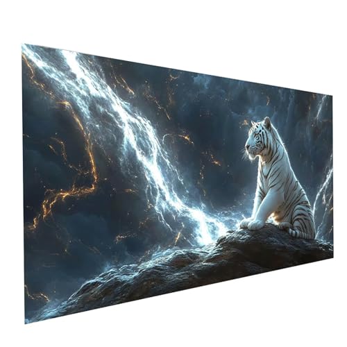 5D Diamond Painting Erwachsene Tiger Square Volldiamant Malen Nach Zahlen Tier, Diamant Strasssteine DIY Set mit Diamond Painting Zubehör, Bastelset Erwachsene für Zimmer Deko 140 x 70cm Model-07558 5D Diamond Painting Erwachsene Tiger Square Volldiamant Malen Nach Zahlen Tier, Diamant Strasssteine DIY Set mit Diamond Painting Zubehör, Bastelset Erwachsene für Zimmer Deko 140 x 70cm Model-07558 von XELIETOO