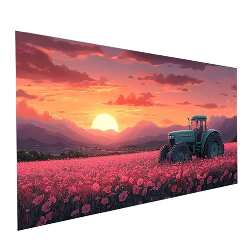 5D Diamond Painting Erwachsene Traktor Runden Volldiamant Malen Nach Zahlen Blume, Diamant Strasssteine DIY Set mit Diamond Painting Zubehör,Bastelset Erwachsene für Zimmer Deko 120 x 60 cm Model05557 5D Diamond Painting Erwachsene Traktor Runden Volldiamant Malen Nach Zahlen Blume, Diamant Strasssteine DIY Set mit Diamond Painting Zubehör,Bastelset Erwachsene für Zimmer Deko 120 x 60 cm Model05557 von XELIETOO