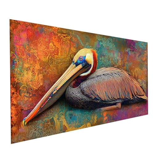 5D Diamond Painting Erwachsene Vögel Runden Volldiamant Malen Nach Zahlen Pelikane, Diamant Strasssteine DIY Set mit Diamond Painting Zubehör,Bastelset Erwachsene für Zimmer Deko 160 x 80cm Model00215 5D Diamond Painting Erwachsene Vögel Runden Volldiamant Malen Nach Zahlen Pelikane, Diamant Strasssteine DIY Set mit Diamond Painting Zubehör,Bastelset Erwachsene für Zimmer Deko 160 x 80cm Model00215 von XELIETOO