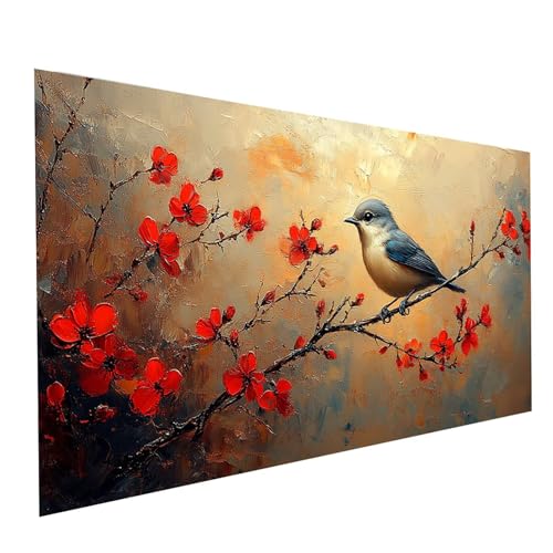 5D Diamond Painting Erwachsene Vogel Runden Volldiamant Malen Nach Zahlen Tier, Diamant Strasssteine DIY Set mit Diamond Painting Zubehör, Bastelset Erwachsene für Zimmer Deko 200x100cm Model-01016 5D Diamond Painting Erwachsene Vogel Runden Volldiamant Malen Nach Zahlen Tier, Diamant Strasssteine DIY Set mit Diamond Painting Zubehör, Bastelset Erwachsene für Zimmer Deko 200x100cm Model-01016 von XELIETOO