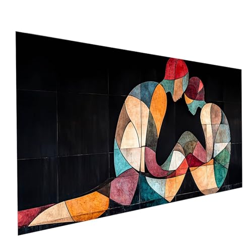 Diamond Painting Abstrakt, 5D DIY Malen Nach Zahlen Erwachsene mit Diamond 30x60cm, Diamant Painting Bilder Paar, Square Strasssteine Stickerei Embroidery kit, für Wandbilder Zimmer Deko Model-14890 von XELIETOO