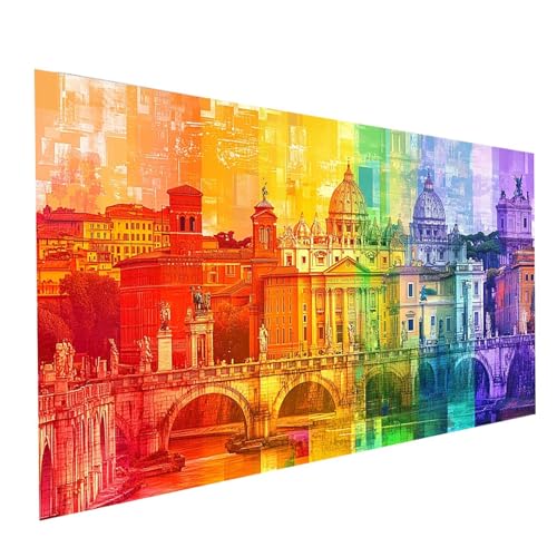 Diamond Painting Abstrakt, 5D DIY Malen Nach Zahlen Erwachsene mit Diamond 30x60cm, Diamant Painting Bilder Stadt, Square Strasssteine Stickerei Embroidery kit, für Wandbilder Zimmer Deko Model-10954 Diamond Painting Abstrakt, 5D DIY Malen Nach Zahlen Erwachsene mit Diamond 30x60cm, Diamant Painting Bilder Stadt, Square Strasssteine Stickerei Embroidery kit, für Wandbilder Zimmer Deko Model-10954 von XELIETOO