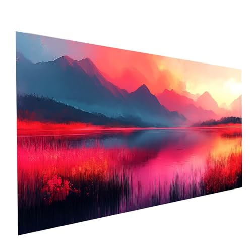 Diamond Painting Abstrakt, 5D DIY Malen Nach Zahlen Erwachsene mit Diamond 70 x 140 cm, Diamant Painting Bilder Landschaft, Runden Strasssteine Stickerei Embroidery kit, für Zimmer Deko Model-06814 Diamond Painting Abstrakt, 5D DIY Malen Nach Zahlen Erwachsene mit Diamond 70 x 140 cm, Diamant Painting Bilder Landschaft, Runden Strasssteine Stickerei Embroidery kit, für Zimmer Deko Model-06814 von XELIETOO