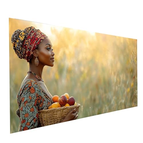 Diamond Painting Afrikanische Frau, 5D DIY Malen Nach Zahlen Erwachsene mit Diamond 80x160cm, Diamant Painting Bilder Landschaft, Runden Strasssteine Stickerei Embroidery kit,, Zimmer Deko Model09055 Diamond Painting Afrikanische Frau, 5D DIY Malen Nach Zahlen Erwachsene mit Diamond 80x160cm, Diamant Painting Bilder Landschaft, Runden Strasssteine Stickerei Embroidery kit,, Zimmer Deko Model09055 von XELIETOO