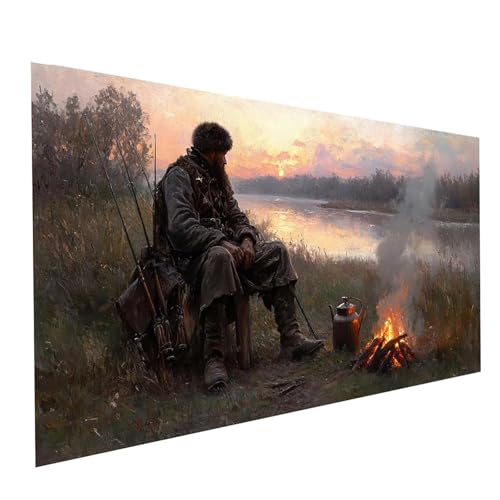 Diamond Painting Angeln, 5D DIY Malen Nach Zahlen Erwachsene mit Diamond 100 x 200 cm, Diamant Painting Bilder Landschaft, Square Strasssteine Stickerei Embroidery kit, für Zimmer Deko Model-05520 Diamond Painting Angeln, 5D DIY Malen Nach Zahlen Erwachsene mit Diamond 100 x 200 cm, Diamant Painting Bilder Landschaft, Square Strasssteine Stickerei Embroidery kit, für Zimmer Deko Model-05520 von XELIETOO