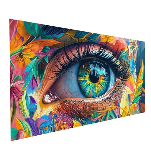 Diamond Painting Auge, 5D DIY Malen Nach Zahlen Erwachsene mit Diamond 30 x 60cm, Diamant Painting Bilder Blume, Runden Strasssteine Stickerei Embroidery kit, für Wandbilder Zimmer Deko Model-01658 Diamond Painting Auge, 5D DIY Malen Nach Zahlen Erwachsene mit Diamond 30 x 60cm, Diamant Painting Bilder Blume, Runden Strasssteine Stickerei Embroidery kit, für Wandbilder Zimmer Deko Model-01658 von XELIETOO