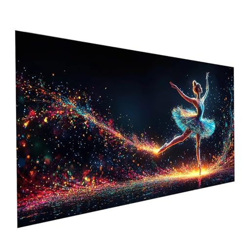 Diamond Painting Ballett, 5D DIY Malen Nach Zahlen Erwachsene mit Diamond 100x200cm, Diamant Painting Bilder Verträumt, Square Strasssteine Stickerei Embroidery kit, für Zimmer Deko Model-06448 von XELIETOO