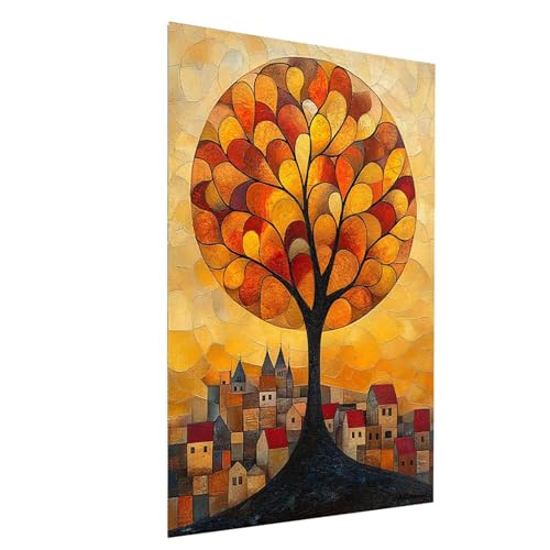 Diamond Painting Baum, 5D DIY Malen Nach Zahlen Erwachsene mit Diamond, Diamant Painting Bilder Stadt, Square Strasssteine Stickerei Embroidery kit, für Wandbilder Zimmer Deko 30 x 40cm Model-11235 Diamond Painting Baum, 5D DIY Malen Nach Zahlen Erwachsene mit Diamond, Diamant Painting Bilder Stadt, Square Strasssteine Stickerei Embroidery kit, für Wandbilder Zimmer Deko 30 x 40cm Model-11235 von XELIETOO