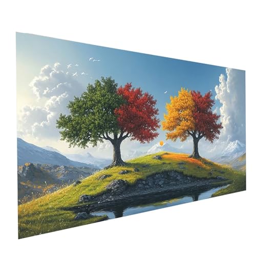 Diamond Painting Baum, 5D DIY Malen Nach Zahlen Erwachsene mit Diamond 30 x 60cm, Diamant Painting Bilder Landschaft, Runden Strasssteine Stickerei Embroidery kit, für Deko Wohnzimmer Model-05690 Diamond Painting Baum, 5D DIY Malen Nach Zahlen Erwachsene mit Diamond 30 x 60cm, Diamant Painting Bilder Landschaft, Runden Strasssteine Stickerei Embroidery kit, für Deko Wohnzimmer Model-05690 von XELIETOO