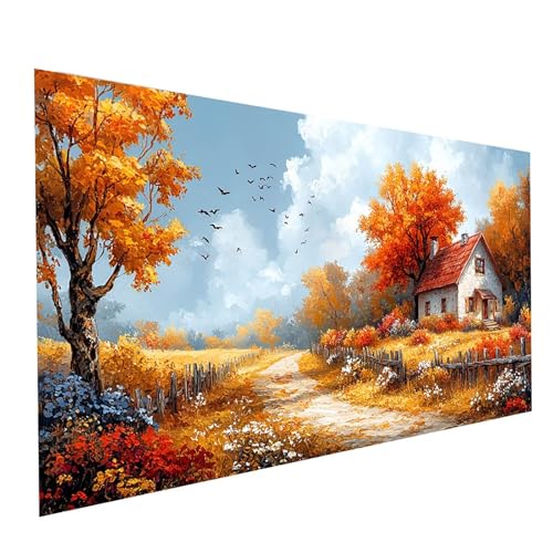 Diamond Painting Baum, 5D DIY Malen Nach Zahlen Erwachsene mit Diamond 70 x 140 cm, Diamant Painting Bilder Landschaft, Runden Strasssteine Stickerei Embroidery kit, für Zimmer Deko Model-01342 Diamond Painting Baum, 5D DIY Malen Nach Zahlen Erwachsene mit Diamond 70 x 140 cm, Diamant Painting Bilder Landschaft, Runden Strasssteine Stickerei Embroidery kit, für Zimmer Deko Model-01342 von XELIETOO
