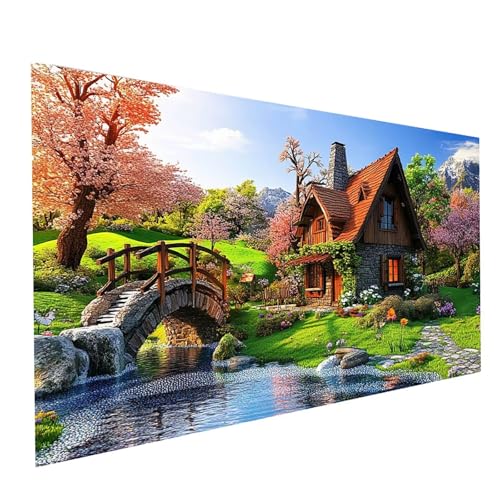 Diamond Painting Baum, 5D DIY Malen Nach Zahlen Erwachsene mit Diamond 70x140cm, Diamant Painting Bilder Brücke, Runden Strasssteine Stickerei Embroidery kit, für Wandbilder Zimmer Deko Model-00350 Diamond Painting Baum, 5D DIY Malen Nach Zahlen Erwachsene mit Diamond 70x140cm, Diamant Painting Bilder Brücke, Runden Strasssteine Stickerei Embroidery kit, für Wandbilder Zimmer Deko Model-00350 von XELIETOO