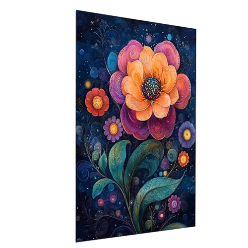 Diamond Painting Blume, 5D DIY Malen Nach Zahlen Erwachsene mit Diamond, Diamant Painting Bilder Pflanzen, Square Strasssteine Stickerei Embroidery kit, für Wandbilder Zimmer Deko 50x70CM Model-13362 Diamond Painting Blume, 5D DIY Malen Nach Zahlen Erwachsene mit Diamond, Diamant Painting Bilder Pflanzen, Square Strasssteine Stickerei Embroidery kit, für Wandbilder Zimmer Deko 50x70CM Model-13362 von XELIETOO