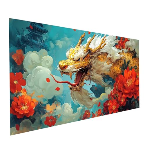 Diamond Painting Blume, 5D DIY Malen Nach Zahlen Erwachsene mit Diamond 30 x 60cm, Diamant Painting Bilder Drachen, Runden Strasssteine Stickerei Embroidery kit, für Wandbilder Zimmer Deko Model-10874 Diamond Painting Blume, 5D DIY Malen Nach Zahlen Erwachsene mit Diamond 30 x 60cm, Diamant Painting Bilder Drachen, Runden Strasssteine Stickerei Embroidery kit, für Wandbilder Zimmer Deko Model-10874 von XELIETOO