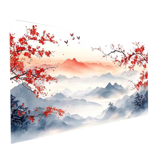 Diamond Painting Blume, 5D DIY Malen Nach Zahlen Erwachsene mit Diamond 50 x 100 cm, Diamant Painting Bilder Landschaft, Runden Strasssteine Stickerei Embroidery kit, für Zimmer Deko Model-06428 Diamond Painting Blume, 5D DIY Malen Nach Zahlen Erwachsene mit Diamond 50 x 100 cm, Diamant Painting Bilder Landschaft, Runden Strasssteine Stickerei Embroidery kit, für Zimmer Deko Model-06428 von XELIETOO