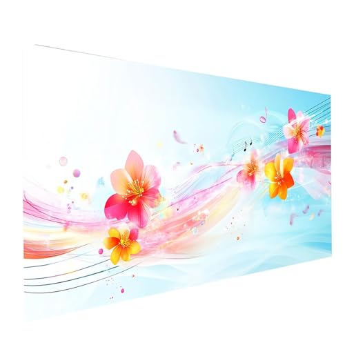 Diamond Painting Blume, 5D DIY Malen Nach Zahlen Erwachsene mit Diamond 70x140cm, Diamant Painting Bilder Pflanzen, Runden Strasssteine Stickerei Embroidery kit, für Wandbilder Zimmer Deko Model-09950 von XELIETOO
