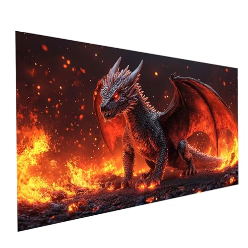 Diamond Painting Drachen, 5D DIY Malen Nach Zahlen Erwachsene mit Diamond 30 x 60cm, Diamant Painting Bilder Flamme, Runden Strasssteine Stickerei Embroidery kit, für Wandbilder Zimmer Deko Model13946 Diamond Painting Drachen, 5D DIY Malen Nach Zahlen Erwachsene mit Diamond 30 x 60cm, Diamant Painting Bilder Flamme, Runden Strasssteine Stickerei Embroidery kit, für Wandbilder Zimmer Deko Model13946 von XELIETOO