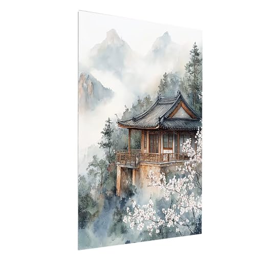 Diamond Painting Erwachsene Architektur Square Volldiamant Malen Nach Zahlen Landschaft, Diamant Strasssteine DIY set mit Diamond Painting Zubehör, Bastelset Erwachsene Wanddeko 60 x 85 cm Model-12751 Diamond Painting Erwachsene Architektur Square Volldiamant Malen Nach Zahlen Landschaft, Diamant Strasssteine DIY set mit Diamond Painting Zubehör, Bastelset Erwachsene Wanddeko 60 x 85 cm Model-12751 von XELIETOO
