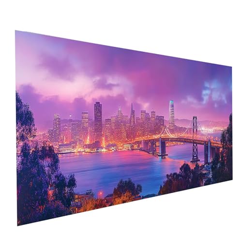 Diamond Painting Erwachsene Brooklyn Bridge Runden Volldiamant Malen Nach Zahlen Stadt, Diamant Strasssteine DIY Set mit Diamond Painting Zubehör, Bastelset Erwachsene Room Decor 160x80cm Model-05623 Diamond Painting Erwachsene Brooklyn Bridge Runden Volldiamant Malen Nach Zahlen Stadt, Diamant Strasssteine DIY Set mit Diamond Painting Zubehör, Bastelset Erwachsene Room Decor 160x80cm Model-05623 von XELIETOO