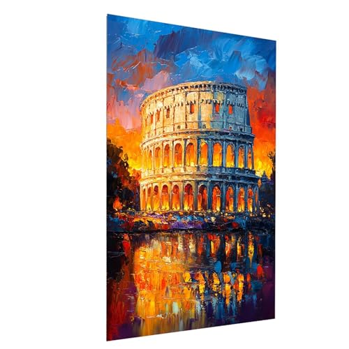 Diamond Painting Erwachsene Kolosseum Square Volldiamant Malen Nach Zahlen Landschaft, Diamant Strasssteine DIY set mit Diamond Painting Zubehör, Bastelset Erwachsene für Wanddeko 60x85cm Model-11827 Diamond Painting Erwachsene Kolosseum Square Volldiamant Malen Nach Zahlen Landschaft, Diamant Strasssteine DIY set mit Diamond Painting Zubehör, Bastelset Erwachsene für Wanddeko 60x85cm Model-11827 von XELIETOO