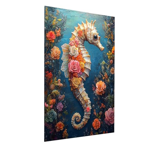 Diamond Painting Erwachsene SeeHorsechen Square Volldiamant Malen Nach Zahlen Tier, Diamant Strasssteine DIY set mit Diamond Painting Zubehör, Bastelset Erwachsene für Wanddeko 40 x 55 cm Model-12989 Diamond Painting Erwachsene SeeHorsechen Square Volldiamant Malen Nach Zahlen Tier, Diamant Strasssteine DIY set mit Diamond Painting Zubehör, Bastelset Erwachsene für Wanddeko 40 x 55 cm Model-12989 von XELIETOO