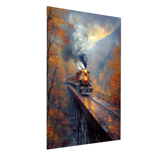 Diamond Painting Erwachsene Zug Square Volldiamant Malen Nach Zahlen Landschaft, Diamant Strasssteine DIY set mit Diamond Painting Zubehör, Bastelset Erwachsene für Zimmer Deko 60 x 85cm Model-11779 Diamond Painting Erwachsene Zug Square Volldiamant Malen Nach Zahlen Landschaft, Diamant Strasssteine DIY set mit Diamond Painting Zubehör, Bastelset Erwachsene für Zimmer Deko 60 x 85cm Model-11779 von XELIETOO