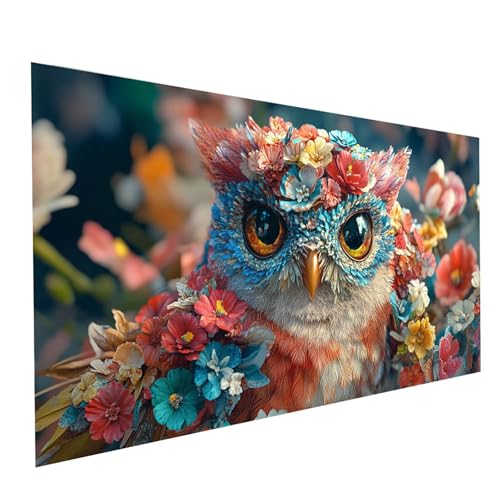 Diamond Painting Eule, 5D DIY Malen Nach Zahlen Erwachsene mit Diamond 30 x 60 cm, Diamant Painting Bilder Tier, Runden Strasssteine Stickerei Embroidery kit, für Wandbilder Zimmer Deko Model-11034 Diamond Painting Eule, 5D DIY Malen Nach Zahlen Erwachsene mit Diamond 30 x 60 cm, Diamant Painting Bilder Tier, Runden Strasssteine Stickerei Embroidery kit, für Wandbilder Zimmer Deko Model-11034 von XELIETOO
