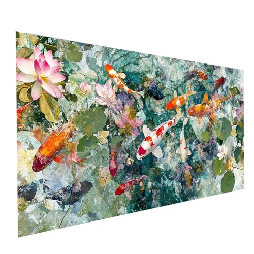 Diamond Painting Fisch, 5D DIY Malen Nach Zahlen Erwachsene mit Diamond 30x60cm, Diamant Painting Bilder Tier, Runden Strasssteine Stickerei Embroidery kit, für Wandbilder Zimmer Deko Model-01114 Diamond Painting Fisch, 5D DIY Malen Nach Zahlen Erwachsene mit Diamond 30x60cm, Diamant Painting Bilder Tier, Runden Strasssteine Stickerei Embroidery kit, für Wandbilder Zimmer Deko Model-01114 von XELIETOO