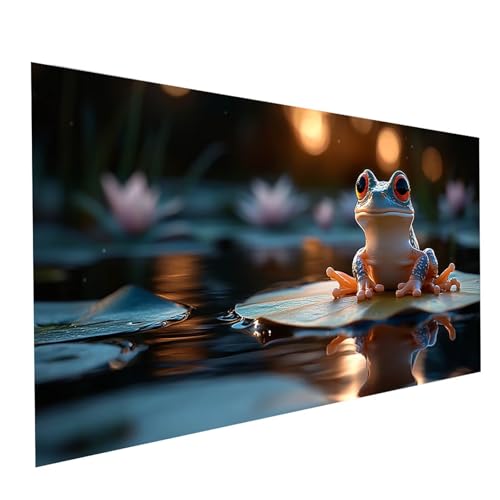 Diamond Painting Frosch, 5D DIY Malen Nach Zahlen Erwachsene mit Diamond 80x160cm, Diamant Painting Bilder Tier, Runden Strasssteine Stickerei Embroidery kit, für Wandbilder Zimmer Deko Model-09759 von XELIETOO