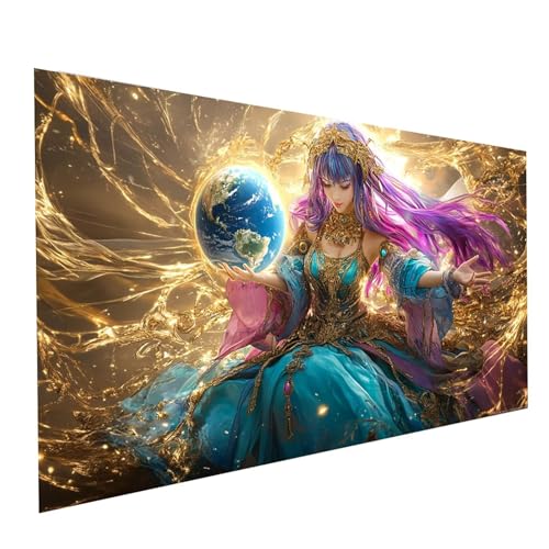 Diamond Painting Göttin, 5D DIY Malen Nach Zahlen Erwachsene mit Diamond 100 x 200cm, Diamant Painting Bilder Frau, Square Strasssteine Stickerei Embroidery kit, für Wandbilder Zimmer Deko Model-05552 von XELIETOO