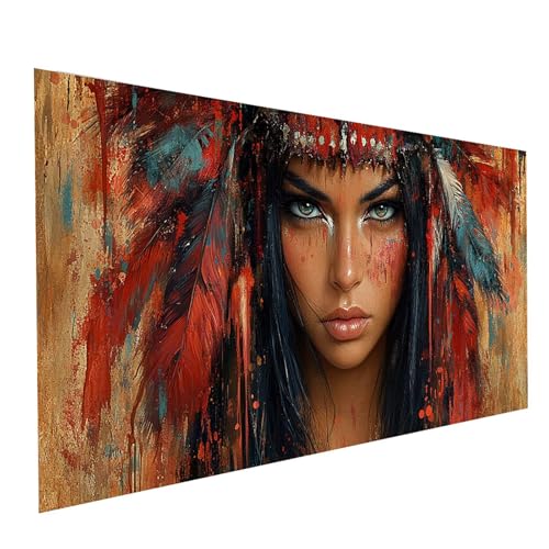 Diamond Painting Indische Frau, 5D DIY Malen Nach Zahlen Erwachsene mit Diamond 30x60cm, Diamant Painting Bilder Frau, Square Strasssteine Stickerei Embroidery kit, für Deko Wohnzimmer Model-00682 Diamond Painting Indische Frau, 5D DIY Malen Nach Zahlen Erwachsene mit Diamond 30x60cm, Diamant Painting Bilder Frau, Square Strasssteine Stickerei Embroidery kit, für Deko Wohnzimmer Model-00682 von XELIETOO
