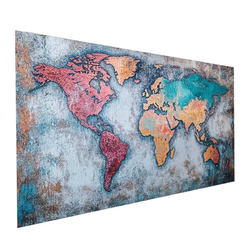 Diamond Painting Karte, 5D DIY Malen Nach Zahlen Erwachsene mit Diamond 30 x 60cm, Diamant Painting Bilder Weltkarte, Square Strasssteine Stickerei Embroidery kit, für Deko Wohnzimmer Model-00362 Diamond Painting Karte, 5D DIY Malen Nach Zahlen Erwachsene mit Diamond 30 x 60cm, Diamant Painting Bilder Weltkarte, Square Strasssteine Stickerei Embroidery kit, für Deko Wohnzimmer Model-00362 von XELIETOO