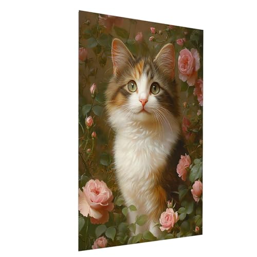 Diamond Painting Katze, 5D DIY Malen Nach Zahlen Erwachsene mit Diamond, Diamant Painting Bilder Tier, Square Strasssteine Stickerei Embroidery kit, für Wandbilder Zimmer Deko 100x150CM Model-11208 Diamond Painting Katze, 5D DIY Malen Nach Zahlen Erwachsene mit Diamond, Diamant Painting Bilder Tier, Square Strasssteine Stickerei Embroidery kit, für Wandbilder Zimmer Deko 100x150CM Model-11208 von XELIETOO
