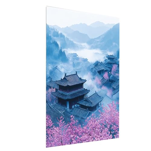 Diamond Painting Kirschblüten, 5D DIY Malen Nach Zahlen Erwachsene mit Diamond, Diamant Painting Bilder Landschaft, Square Strasssteine Stickerei Embroidery kit, für Zimmer Deko 50 x 70cm Model-12738 Diamond Painting Kirschblüten, 5D DIY Malen Nach Zahlen Erwachsene mit Diamond, Diamant Painting Bilder Landschaft, Square Strasssteine Stickerei Embroidery kit, für Zimmer Deko 50 x 70cm Model-12738 von XELIETOO