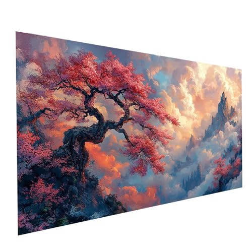 Diamond Painting Kirschblüten, 5D DIY Malen Nach Zahlen Erwachsene mit Diamond 30x60cm, Diamant Painting Bilder Landschaft, Square Strasssteine Stickerei Embroidery kit, für Zimmer Deko Model-01546 Diamond Painting Kirschblüten, 5D DIY Malen Nach Zahlen Erwachsene mit Diamond 30x60cm, Diamant Painting Bilder Landschaft, Square Strasssteine Stickerei Embroidery kit, für Zimmer Deko Model-01546 von XELIETOO