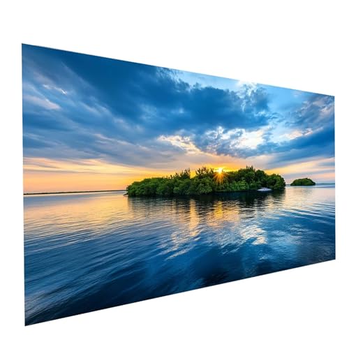 Diamond Painting Kleine Insel, 5D DIY Malen Nach Zahlen Erwachsene mit Diamond 30x60cm, Diamant Painting Bilder Landschaft, Runden Strasssteine Stickerei Embroidery kit, für Zimmer Deko Model-08410 von XELIETOO