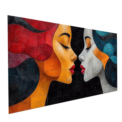 Diamond Painting Kuss, 5D DIY Malen Nach Zahlen Erwachsene mit Diamond 30x60cm, Diamant Painting Bilder Frau, Square Strasssteine Stickerei Embroidery kit, für Wandbilder Zimmer Deko Model-01354 Diamond Painting Kuss, 5D DIY Malen Nach Zahlen Erwachsene mit Diamond 30x60cm, Diamant Painting Bilder Frau, Square Strasssteine Stickerei Embroidery kit, für Wandbilder Zimmer Deko Model-01354 von XELIETOO