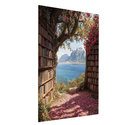 Diamond Painting Landschaft, 5D DIY Malen Nach Zahlen Erwachsene mit Diamond, Diamant Painting Bilder Bücherregal, Square Strasssteine Stickerei Embroidery kit, für Zimmer Deko 50 x 70 cm Model-14310 Diamond Painting Landschaft, 5D DIY Malen Nach Zahlen Erwachsene mit Diamond, Diamant Painting Bilder Bücherregal, Square Strasssteine Stickerei Embroidery kit, für Zimmer Deko 50 x 70 cm Model-14310 von XELIETOO