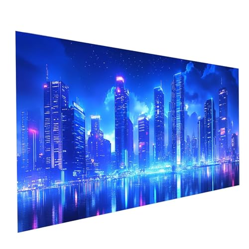 Diamond Painting Landschaft, 5D DIY Malen Nach Zahlen Erwachsene mit Diamond 100 x 200 cm, Diamant Painting Bilder Stadt, Square Strasssteine Stickerei Embroidery kit, für Zimmer Deko Model-03600 von XELIETOO