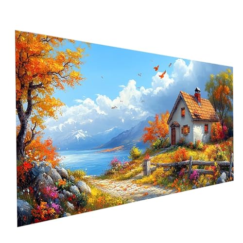 Diamond Painting Landschaft, 5D DIY Malen Nach Zahlen Erwachsene mit Diamond 30 x 60 cm, Diamant Painting Bilder Kabine, Square Strasssteine Stickerei Embroidery kit, für Zimmer Deko Model-01194 Diamond Painting Landschaft, 5D DIY Malen Nach Zahlen Erwachsene mit Diamond 30 x 60 cm, Diamant Painting Bilder Kabine, Square Strasssteine Stickerei Embroidery kit, für Zimmer Deko Model-01194 von XELIETOO