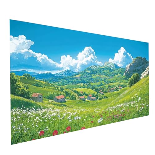 Diamond Painting Landschaft, 5D DIY Malen Nach Zahlen Erwachsene mit Diamond 70 x 140 cm, Diamant Painting Bilder Dorf, Runden Strasssteine Stickerei Embroidery kit, für Zimmer Deko Model-01246 Diamond Painting Landschaft, 5D DIY Malen Nach Zahlen Erwachsene mit Diamond 70 x 140 cm, Diamant Painting Bilder Dorf, Runden Strasssteine Stickerei Embroidery kit, für Zimmer Deko Model-01246 von XELIETOO