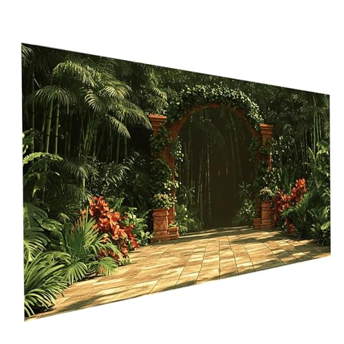 Diamond Painting Landschaft, 5D DIY Malen Nach Zahlen Erwachsene mit Diamond 70 x 140 cm, Diamant Painting Bilder Pflanzen, Square Strasssteine Stickerei Embroidery kit, für Zimmer Deko Model-09838 von XELIETOO