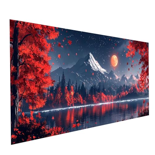 Diamond Painting Mond, 5D DIY Malen Nach Zahlen Erwachsene mit Diamond 40 x 80 cm, Diamant Painting Bilder Landschaft, Runden Strasssteine Stickerei Embroidery kit, für Deko Wohnzimmer Model-05275 Diamond Painting Mond, 5D DIY Malen Nach Zahlen Erwachsene mit Diamond 40 x 80 cm, Diamant Painting Bilder Landschaft, Runden Strasssteine Stickerei Embroidery kit, für Deko Wohnzimmer Model-05275 von XELIETOO