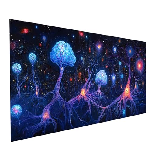 Diamond Painting Neuronen, 5D DIY Malen Nach Zahlen Erwachsene mit Diamond 80x160cm, Diamant Painting Bilder Abstrakt, Square Strasssteine Stickerei Embroidery kit, für Deko Wohnzimmer Model-01455 Diamond Painting Neuronen, 5D DIY Malen Nach Zahlen Erwachsene mit Diamond 80x160cm, Diamant Painting Bilder Abstrakt, Square Strasssteine Stickerei Embroidery kit, für Deko Wohnzimmer Model-01455 von XELIETOO