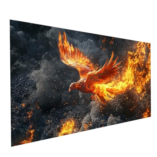 Diamond Painting Phönix, 5D DIY Malen Nach Zahlen Erwachsene mit Diamond 30x60cm, Diamant Painting Bilder Flamme, Square Strasssteine Stickerei Embroidery kit, für Wandbilder Zimmer Deko Model-15178 von XELIETOO