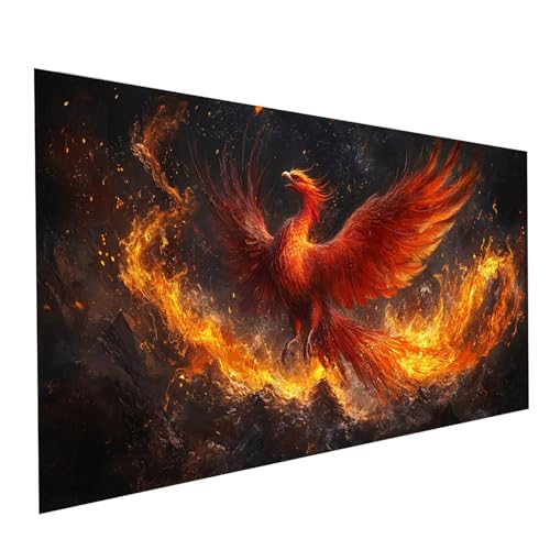 Diamond Painting Phönix, 5D DIY Malen Nach Zahlen Erwachsene mit Diamond 40x80cm, Diamant Painting Bilder Flamme, Square Strasssteine Stickerei Embroidery kit, für Wandbilder Zimmer Deko Model-05291 von XELIETOO