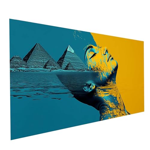 Diamond Painting Pyramide, 5D DIY Malen Nach Zahlen Erwachsene mit Diamond 70 x 140 cm, Diamant Painting Bilder Abstrakt, Square Strasssteine Stickerei Embroidery kit, für Zimmer Deko Model-08494 von XELIETOO